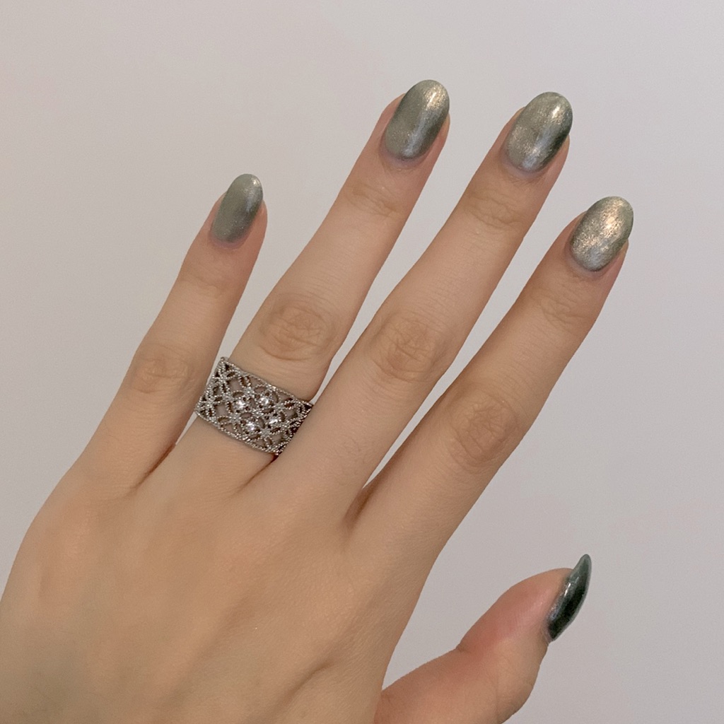 Patterned Silver Ring